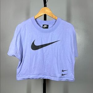 Nike Purple Graphic Crop Tee